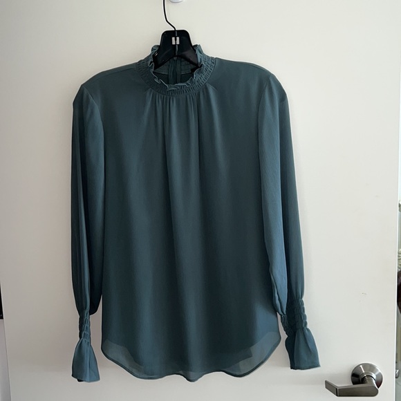 Ann Taylor Ruffle High Neck Top - Picture 14 of 14